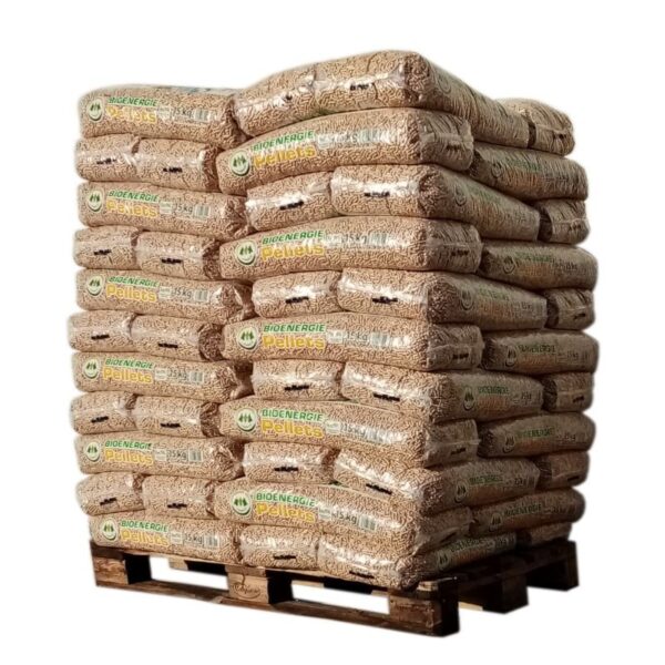 Bioenergie-Pellets – Palette mit 66 Säcken à 15 kg